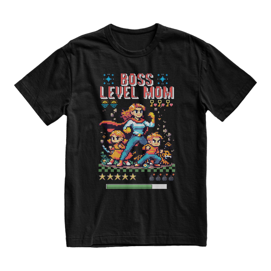 Boss Level Mom gamer t-shirt