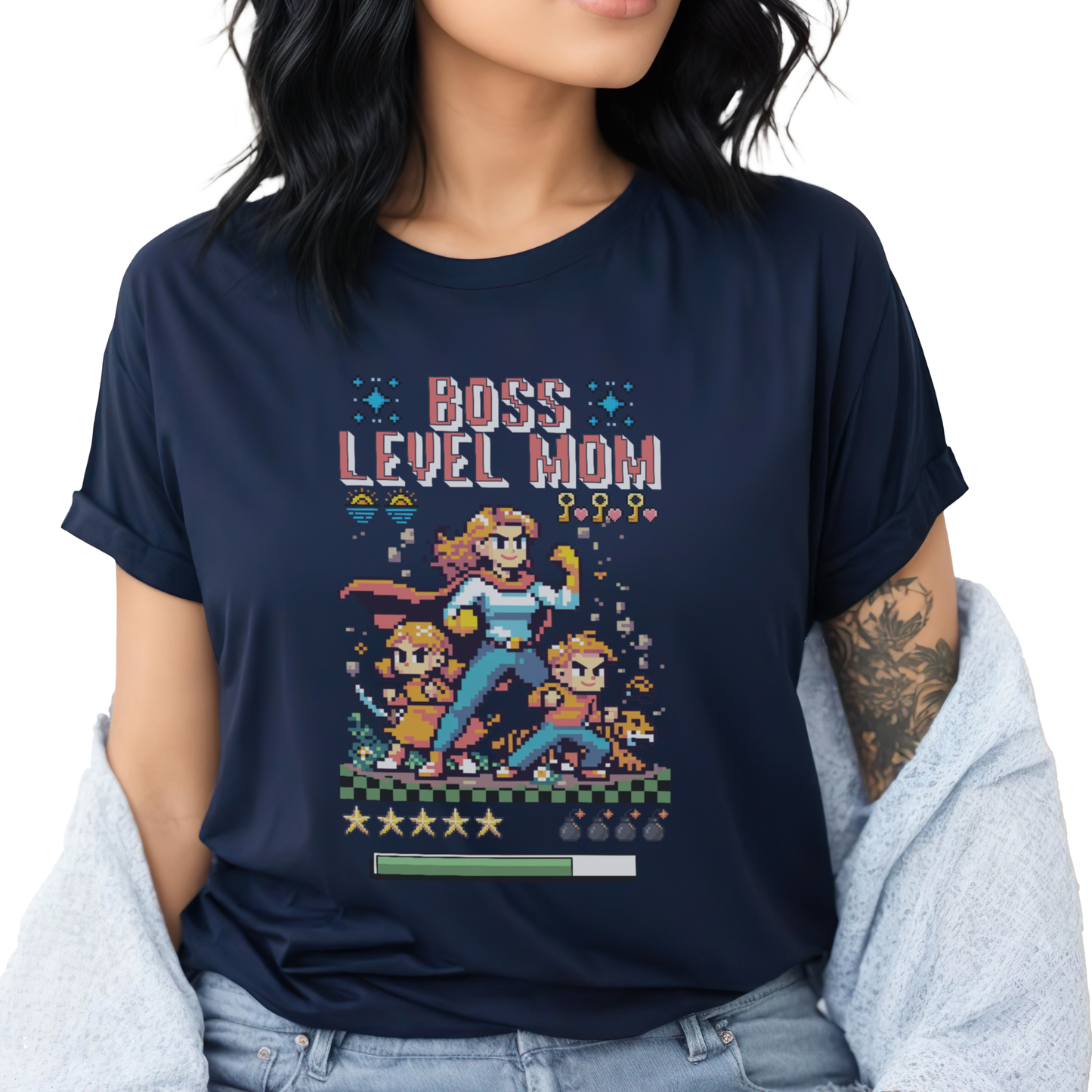 Boss Level Mom gamer t-shirt