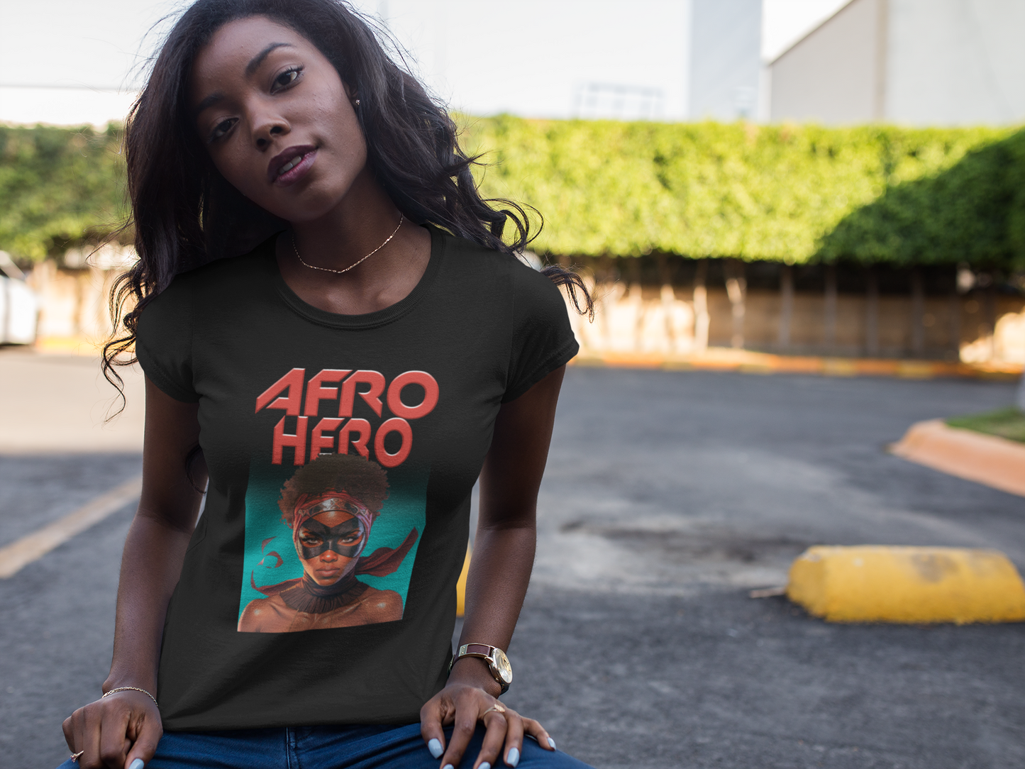 Cosplayer Afro Hero T-Shirt